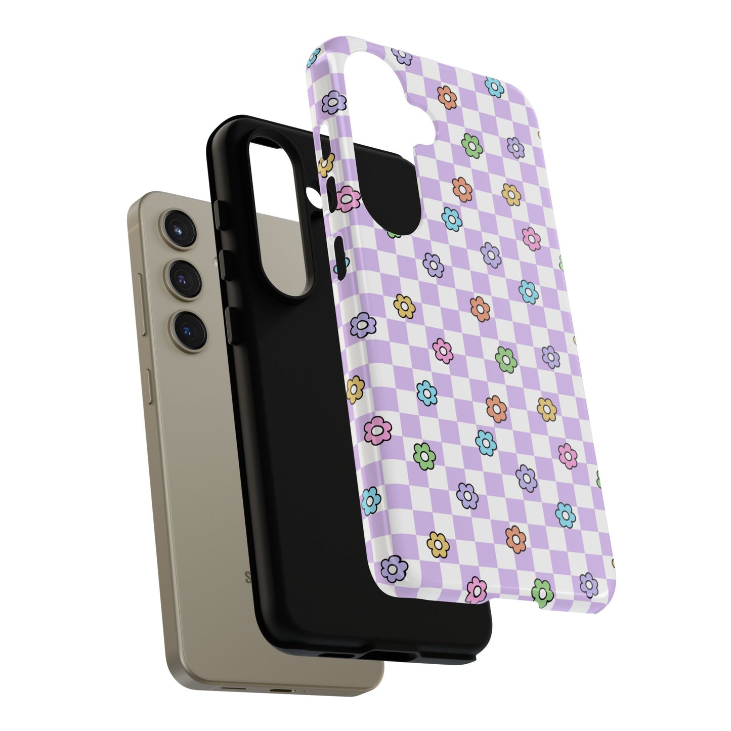 Checkered Bloom - Samsung Tough Case