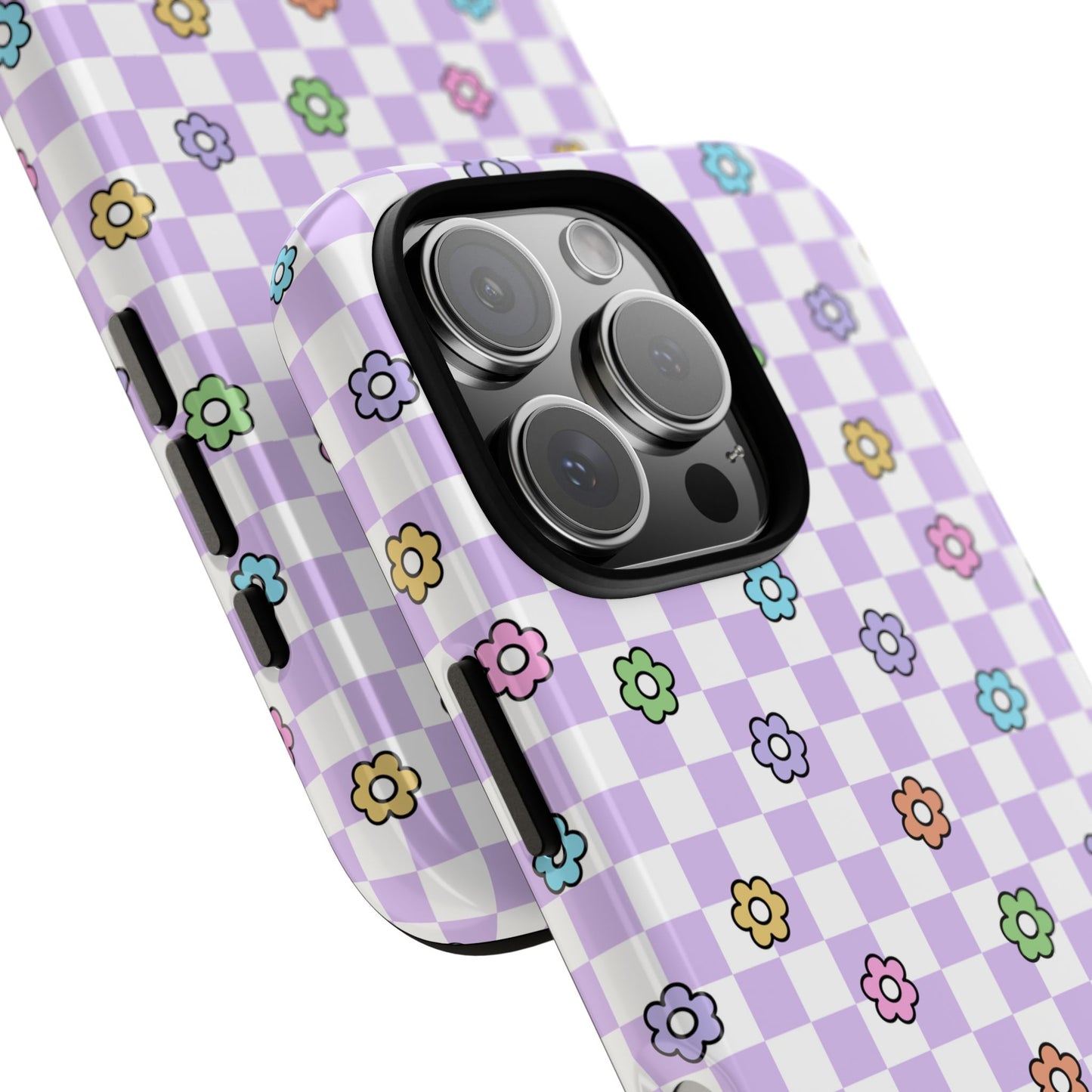 Checkered Bloom - iPhone Tough Case