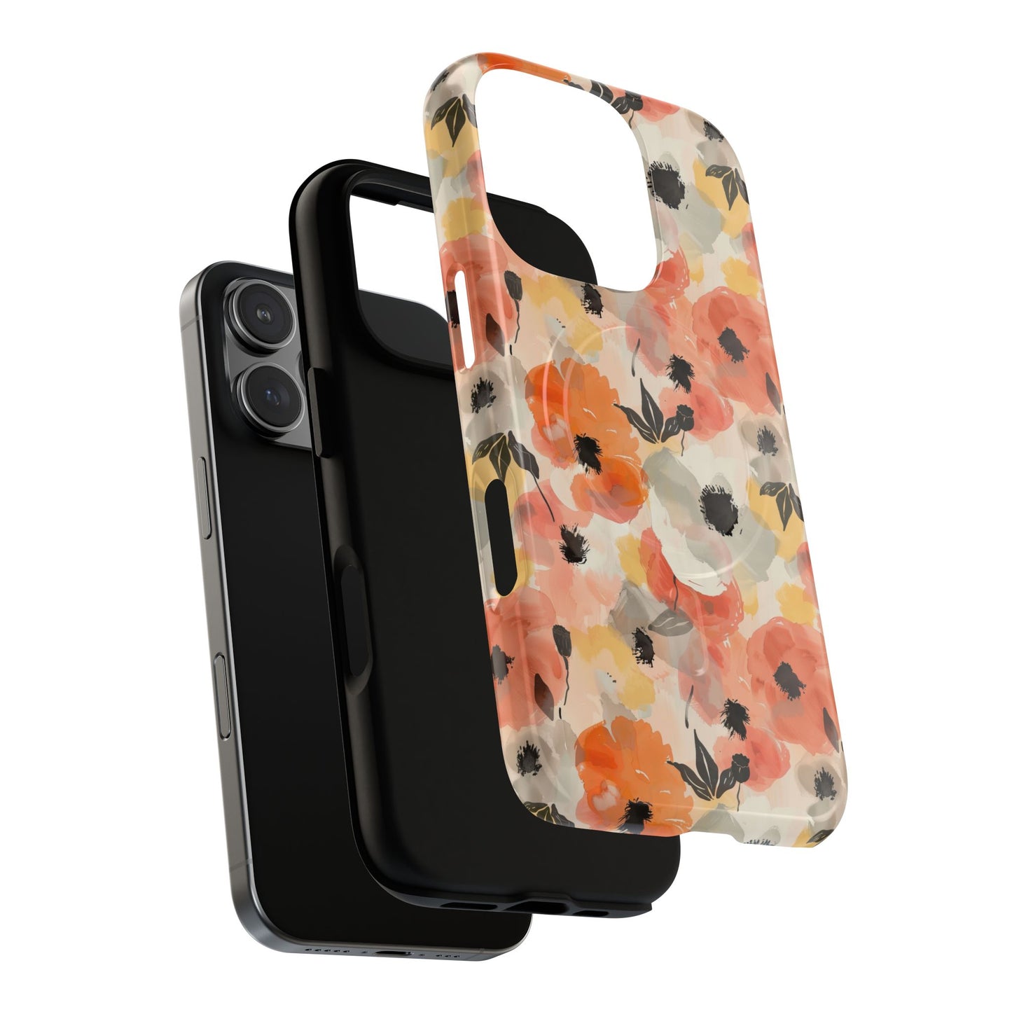 Poppy Paintstorm - iPhone Tough Magnetic Case