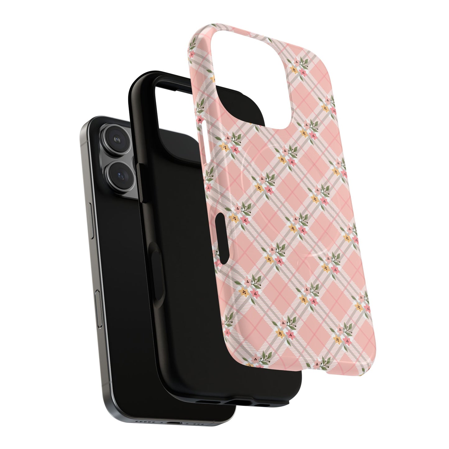 Pink Argyle - iPhone Tough Magnetic Case