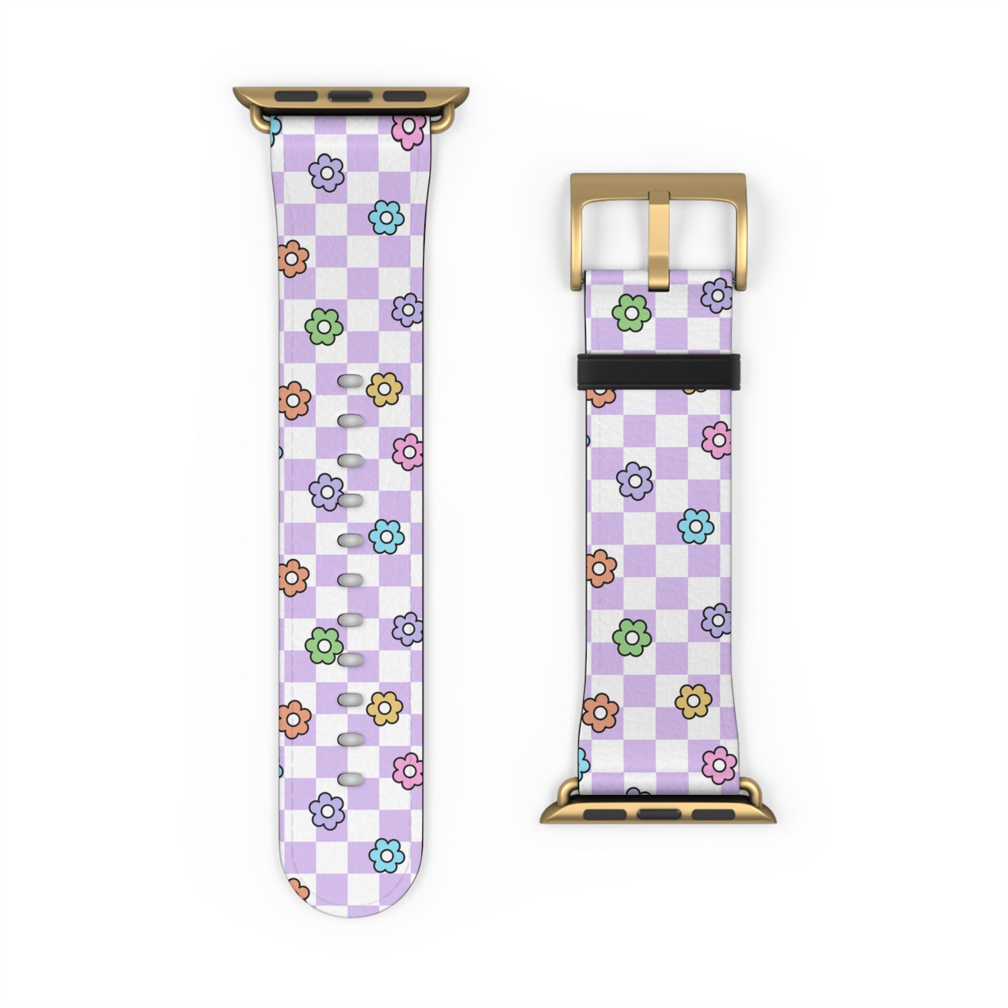 Checkered Bloom - Apple Watch Strap