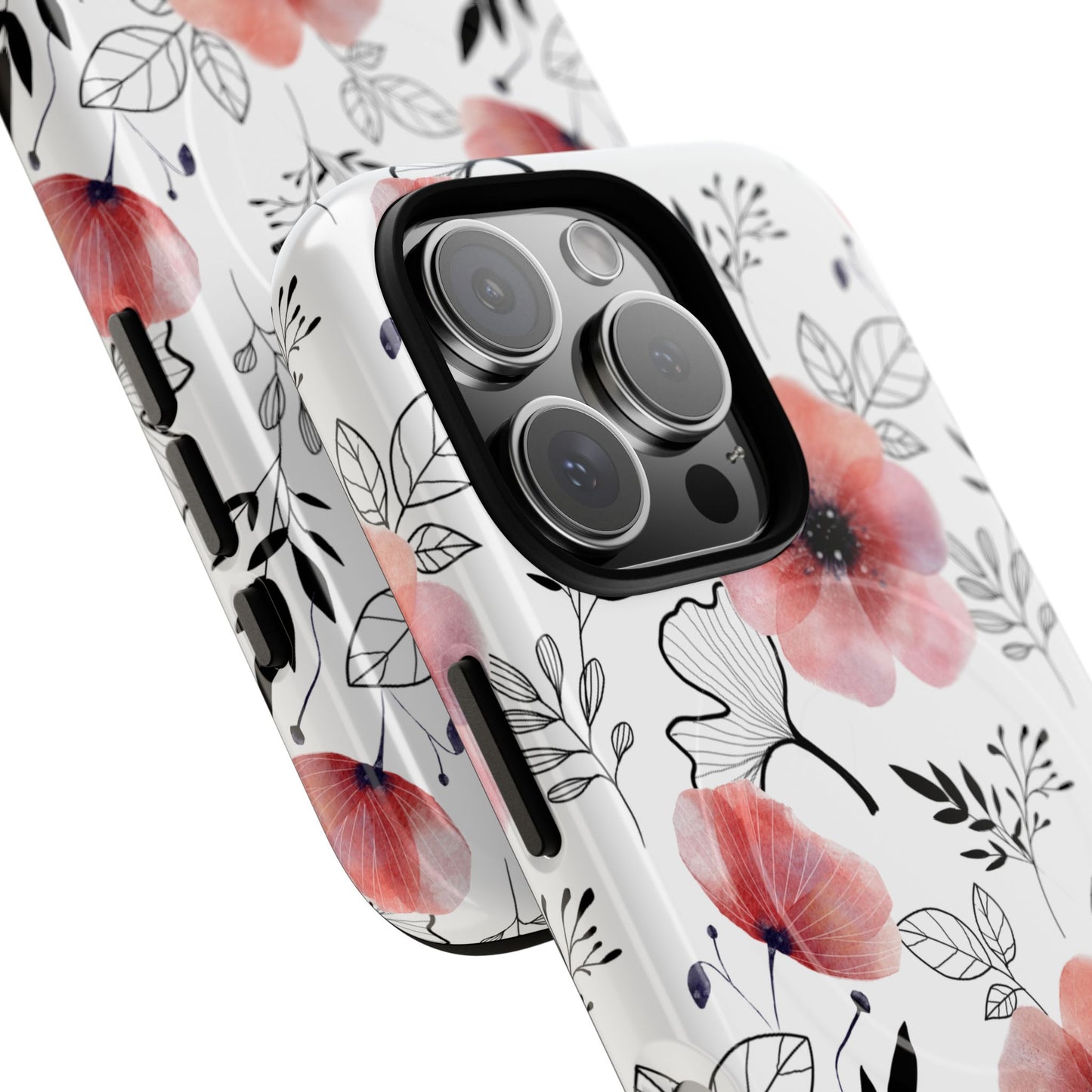 Poppy Petals - iPhone Tough Magnetic Case
