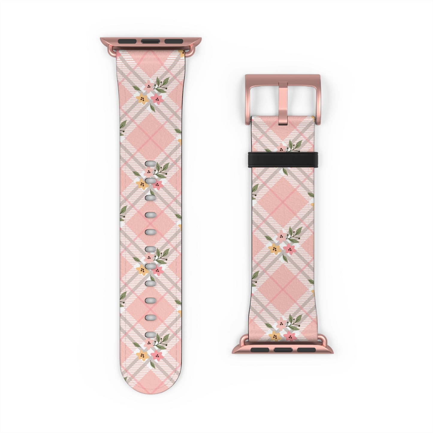 Pink Argyle - Apple Watch Strap
