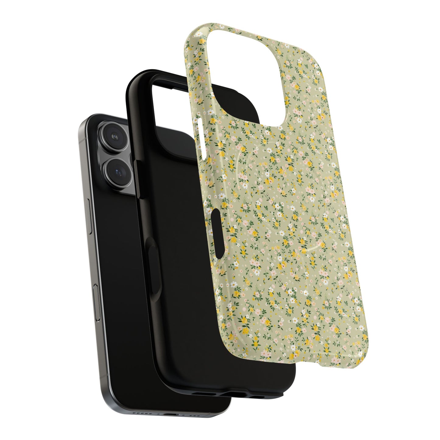 Ditsy Green - iPhone Tough Magnetic Case