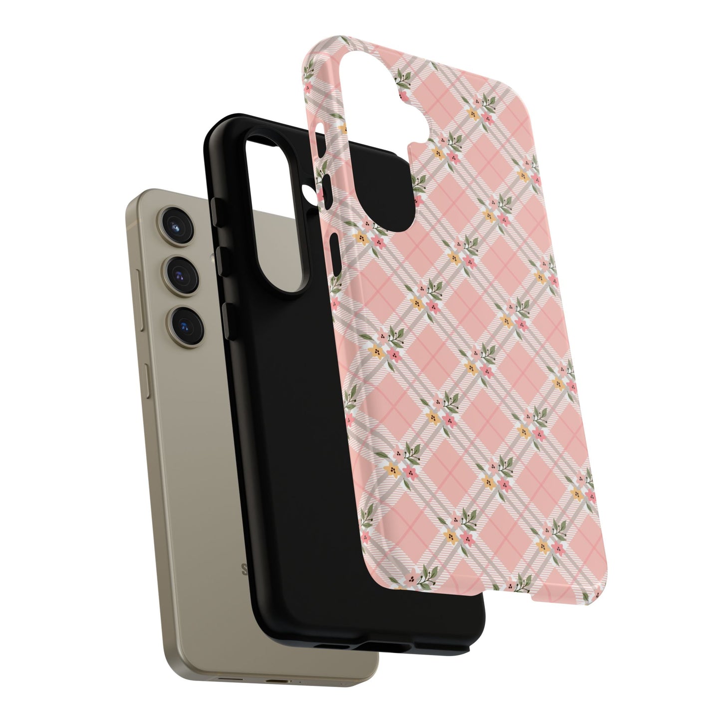Pink Argyle - Samsung Tough Case