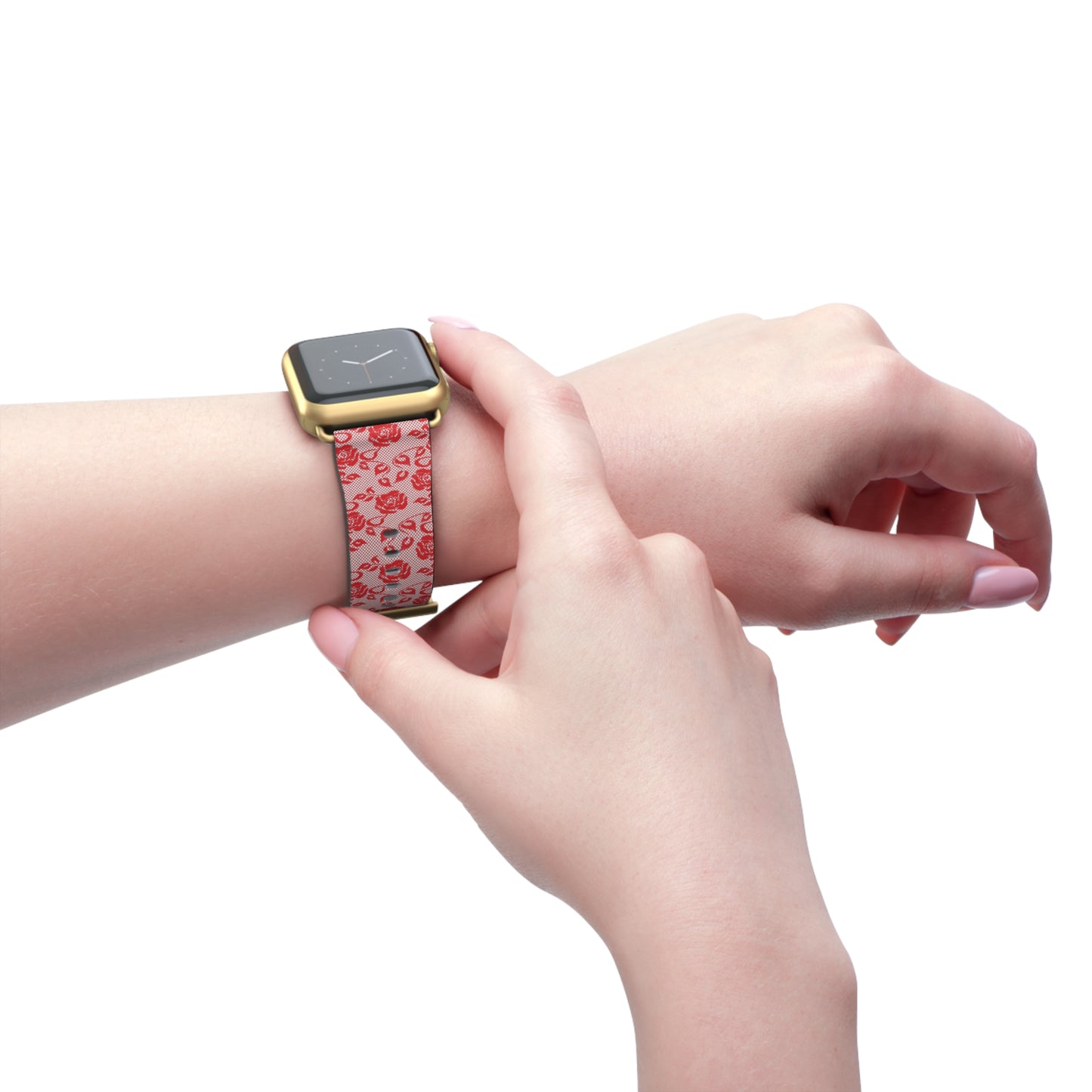 Scarlet Lace - Apple Watch Strap