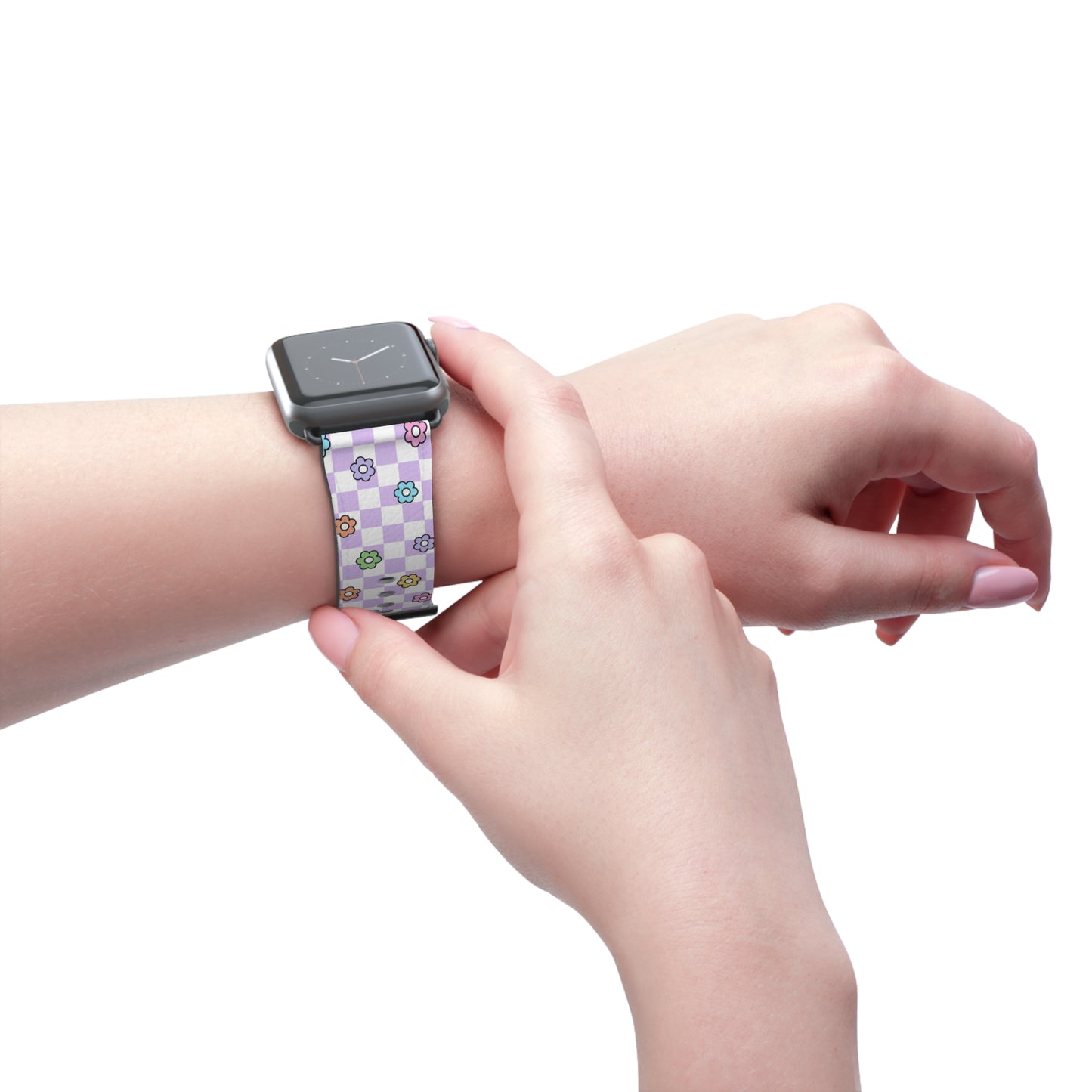 Checkered Bloom - Apple Watch Strap