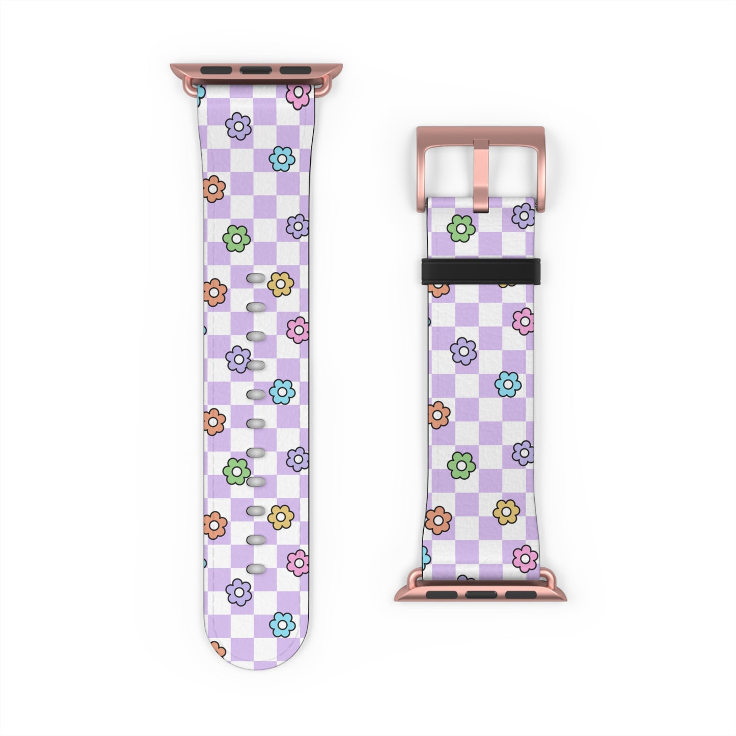 Checkered Bloom - Apple Watch Strap