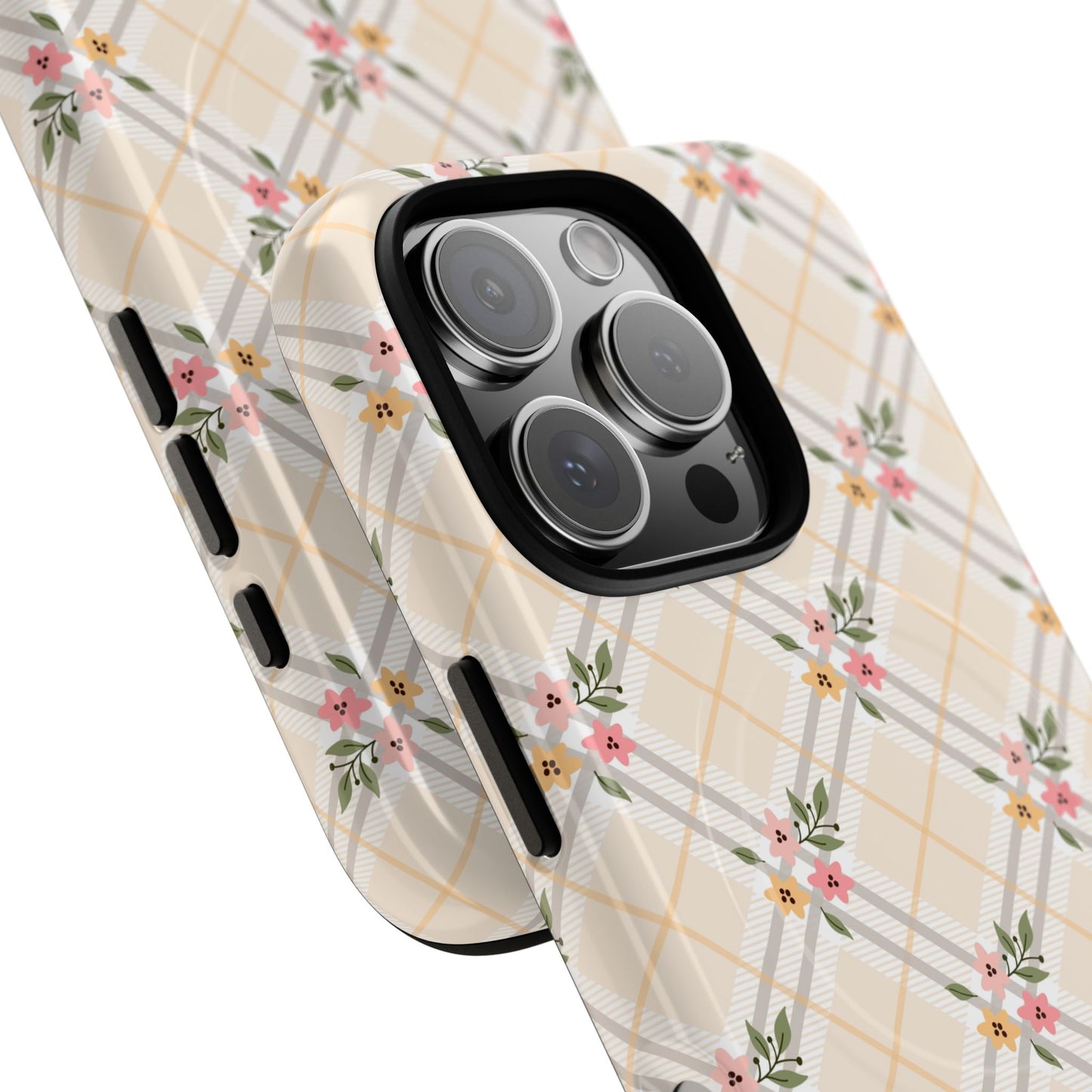 Petal Plaid - iPhone Tough Magnetic Case