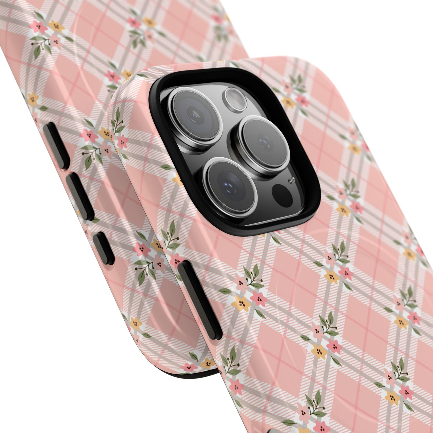Pink Argyle - iPhone Tough Magnetic Case