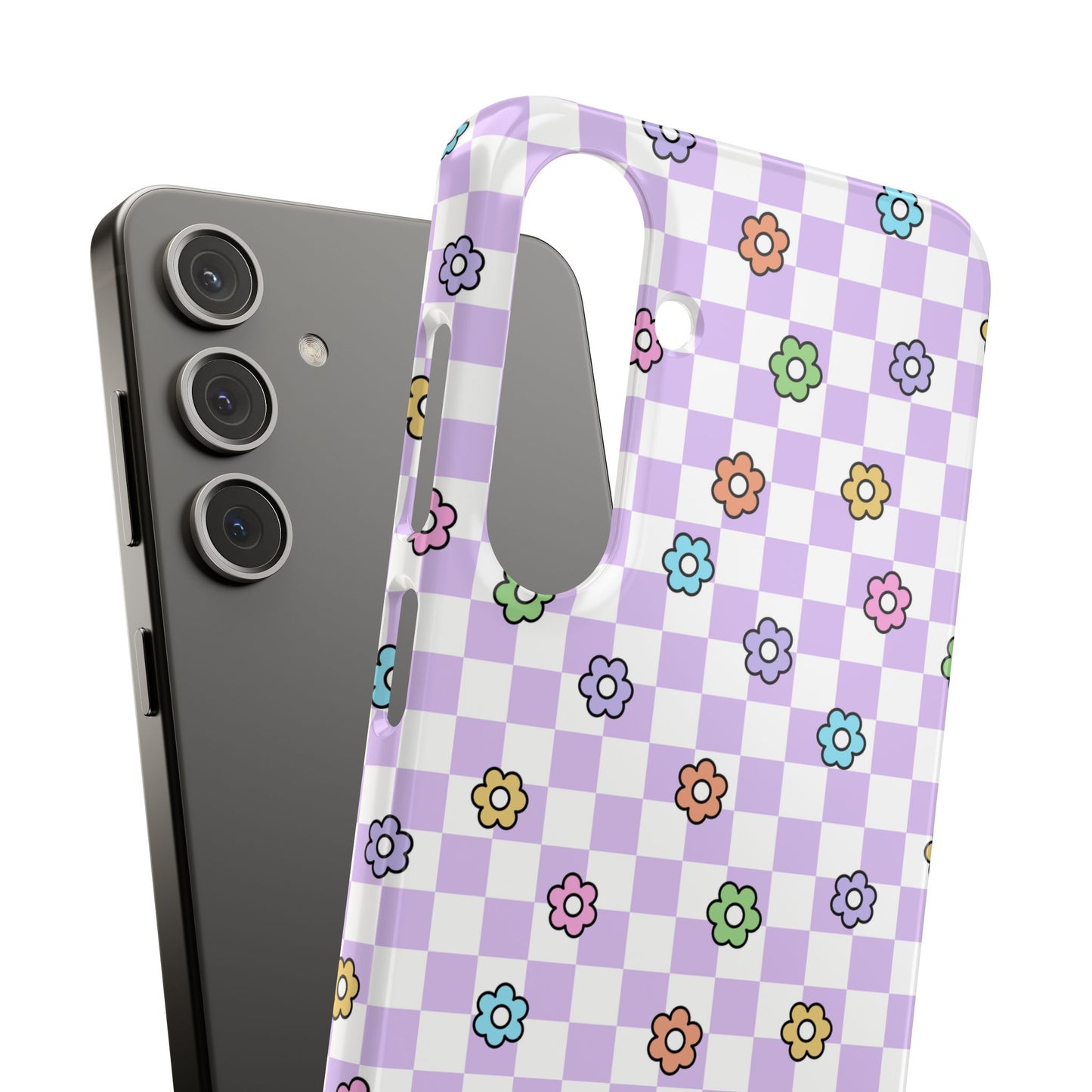 Checkered Bloom - Samsung Snap Case