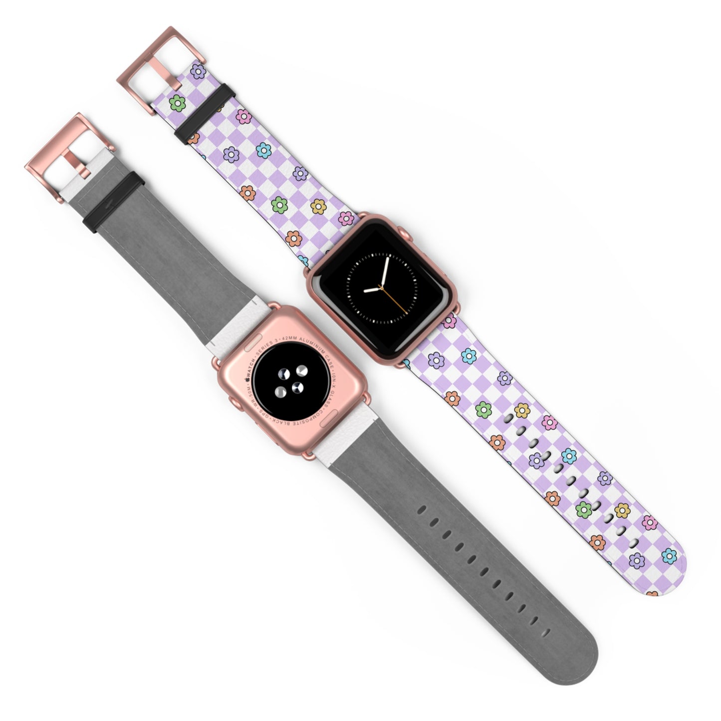 Checkered Bloom - Apple Watch Strap