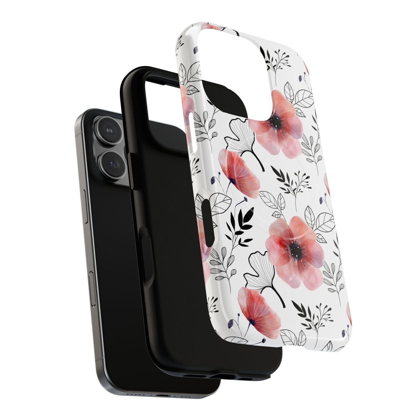 Poppy Petals - iPhone Tough Magnetic Case