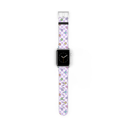 Checkered Bloom - Apple Watch Strap