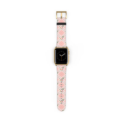 Pink Argyle - Apple Watch Strap