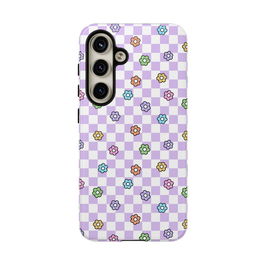 Checkered Bloom - Samsung Tough Case