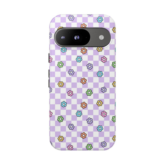 Checkered Bloom - Google Pixel Tough Case