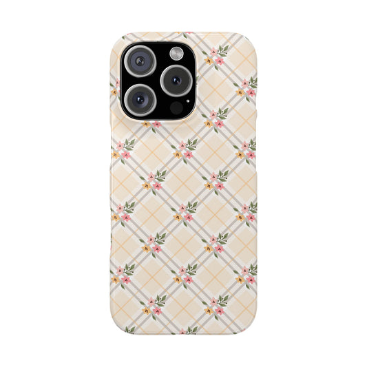 Petal Plaid - iPhone Snap Case
