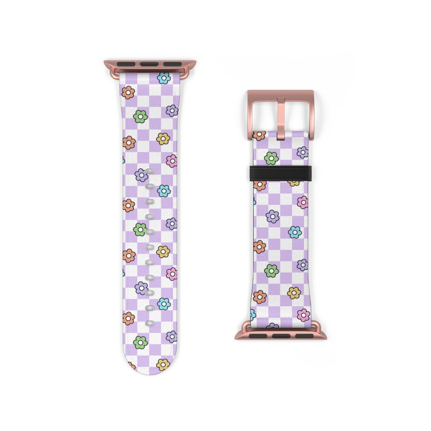 Checkered Bloom - Apple Watch Strap