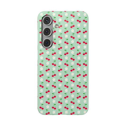 Mint Cherry - Samsung Snap Case