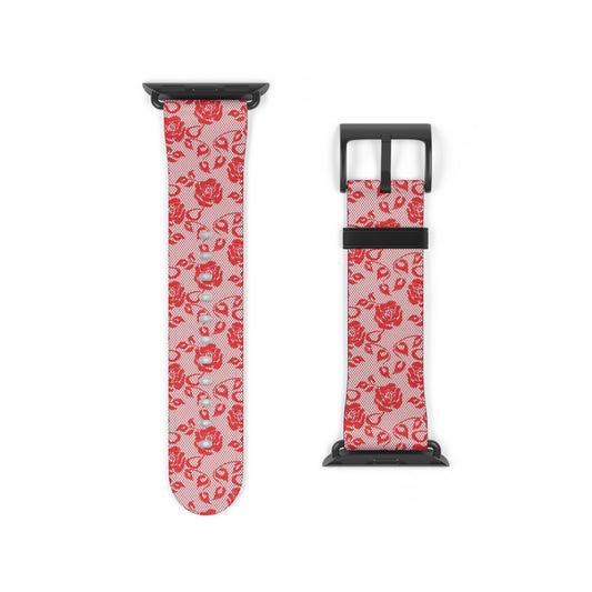 Scarlet Lace - Apple Watch Strap