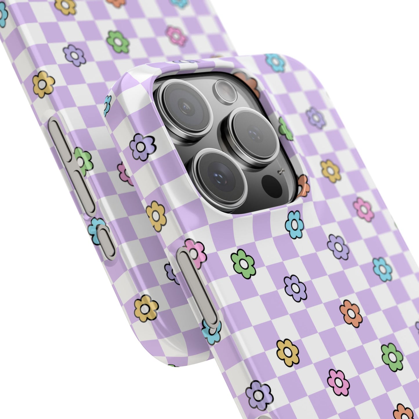 Checkered Bloom - iPhone Snap Case