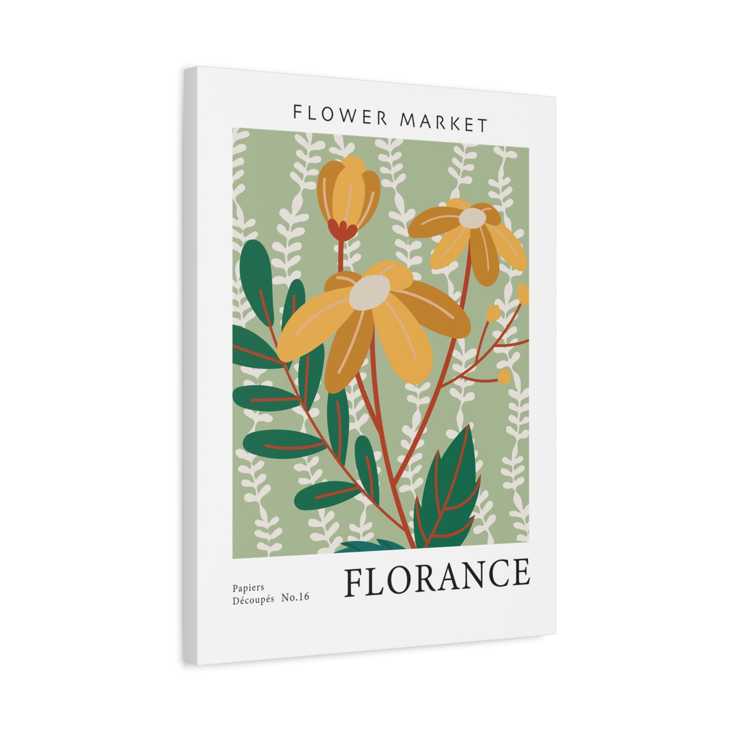Flower Market (Florence) - Canvas
