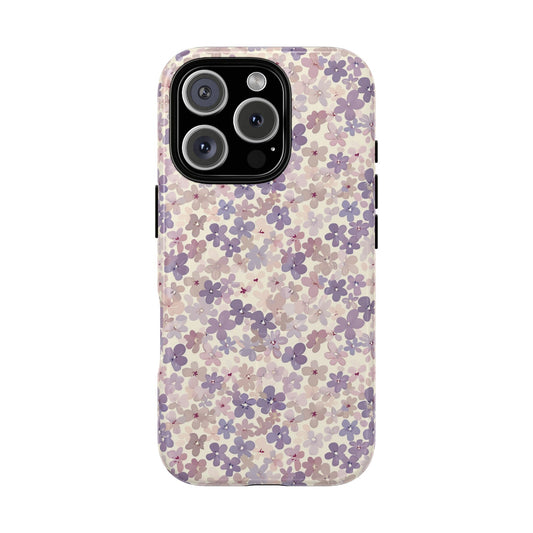 Ditsy Lilac - iPhone Tough Magnetic Case