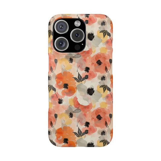 Poppy Paintstorm - iPhone Snap Case
