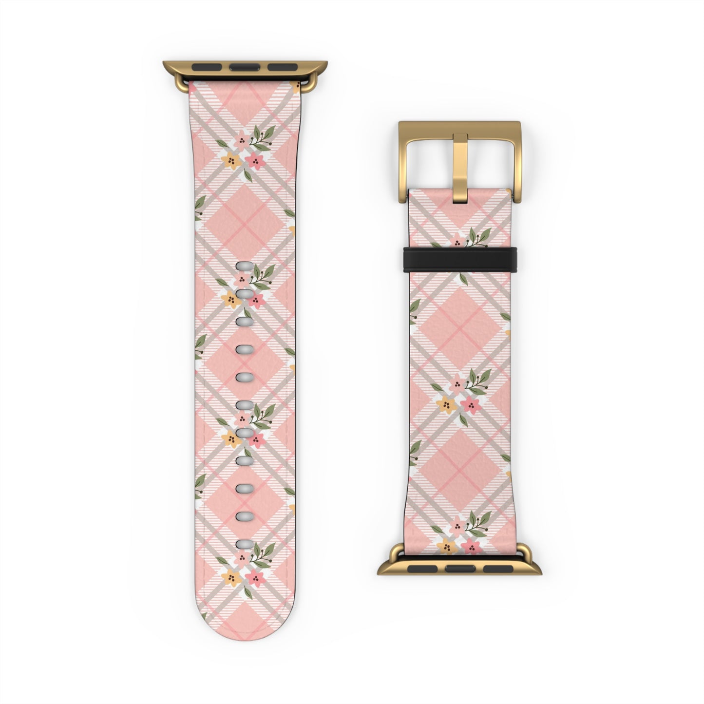 Pink Argyle - Apple Watch Strap