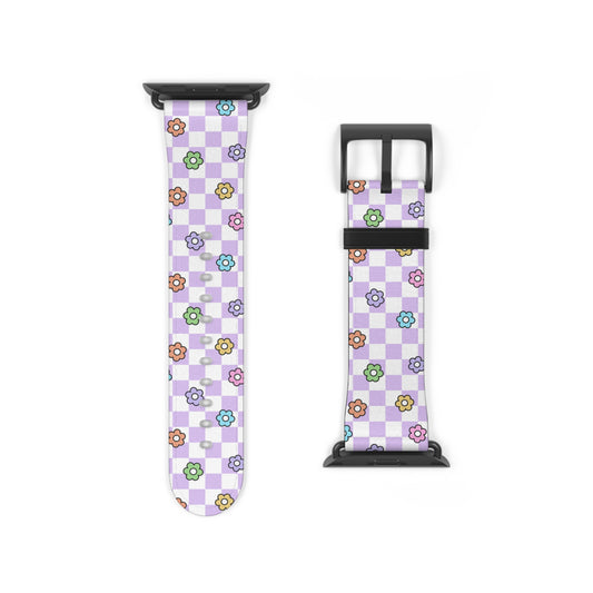 Checkered Bloom - Apple Watch Strap