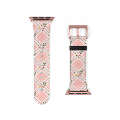 Pink Argyle - Apple Watch Strap