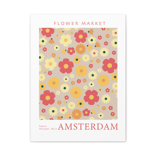 Flower Market (Amsterdam) - Canvas