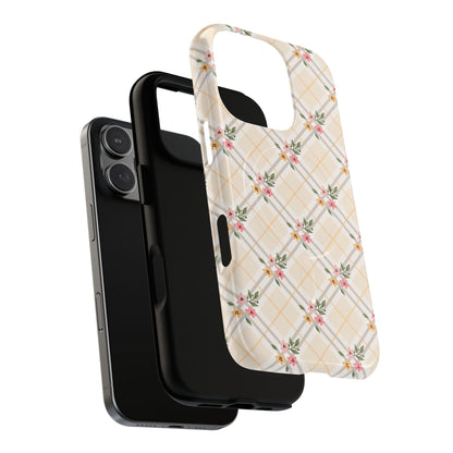 Petal Plaid - iPhone Tough Magnetic Case