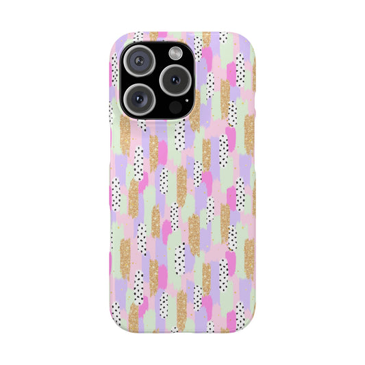 Pink Glam Stroke - iPhone Snap Case