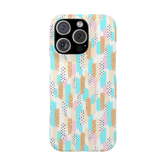Blue Glam Stroke - iPhone Snap Case