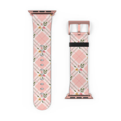 Pink Argyle - Apple Watch Strap