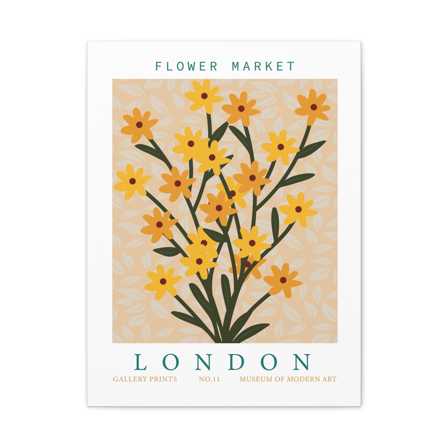 Flower Market (London) - Canvas
