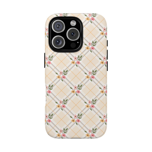 Petal Plaid - iPhone Tough Case