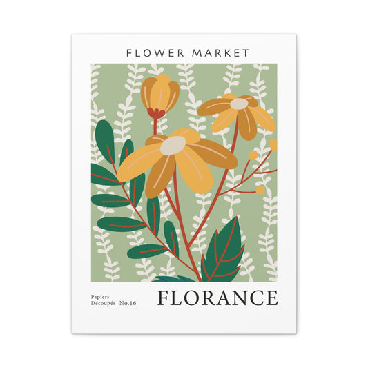Flower Market (Florence) - Canvas