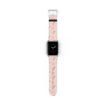 Pink Argyle - Apple Watch Strap