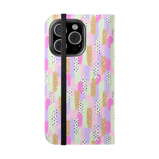 Pink Glam Stroke - Folio Case