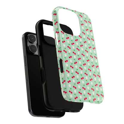Mint Cherry - iPhone Tough Case