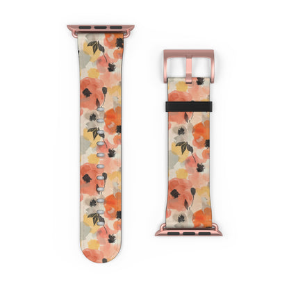 Poppy Paintstorm - Apple Watch Strap