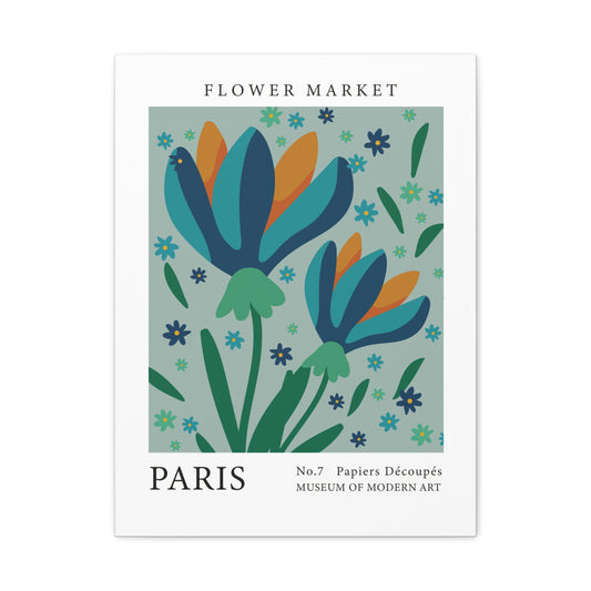 Flower Market (Paris) - Canvas