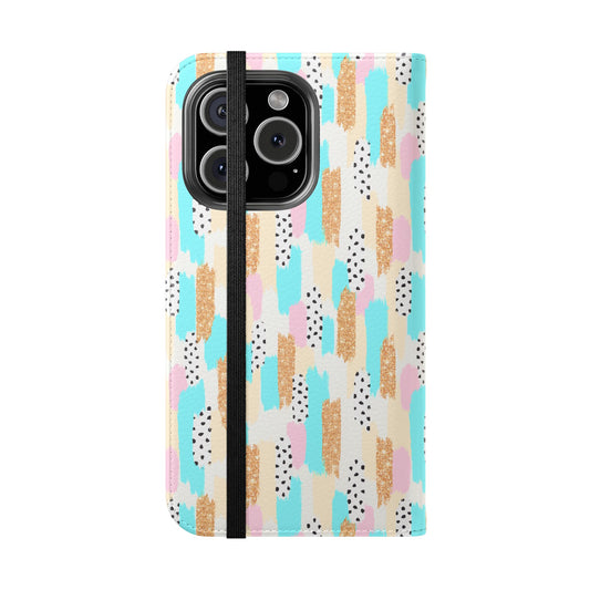 Blue Glam Stroke - Folio Case