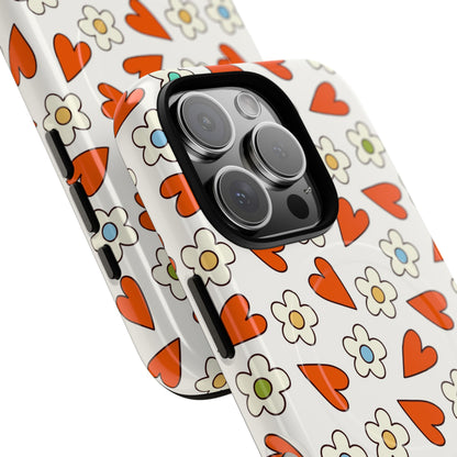 Groovy Love Bloom - iPhone Tough Magnetic Case