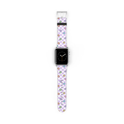 Checkered Bloom - Apple Watch Strap