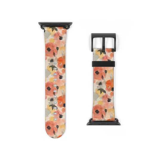 Poppy Paintstorm - Apple Watch Strap