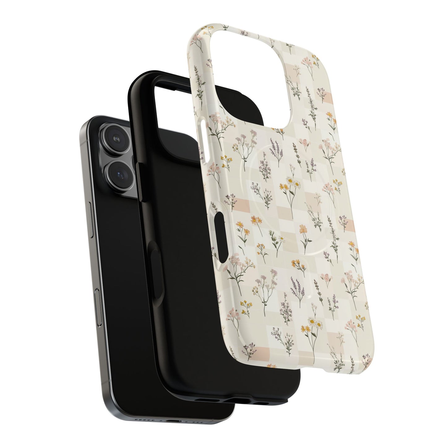 Floral Patchwork - iPhone Tough Magnetic Case